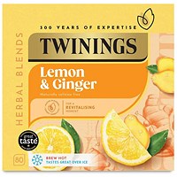 Twinings Lemon & Ginger Loose Bags (Pack 80) -