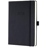 Sigel Conceptum Diary 2026 A5 Day Per Page Hardcover Black -