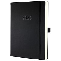 Sigel Conceptum Appointment Diary 2026 A4+ Day Per Page Vertical Black -