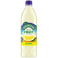 Robinsons No Added Sugar Lemon Squash 1 Litre (Pack 12) -