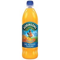 Robinsons No Added Sugar Orange Squash 1 Litre (Pack 12) -0402109x12