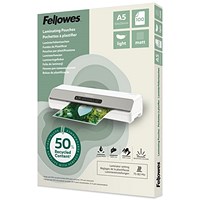 Fellowes A5 Recycled Laminating Pouches, 160 Microns, Matt, Pack of 100