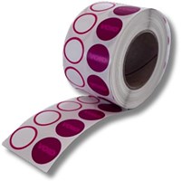 Avery Self-Adhesive Paper Badges with Time-Expiring Dots (Pack 1000) - 4852E-THR