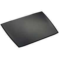 Durable Artwork Desk Mat with Overlay, 590x470mm, Black