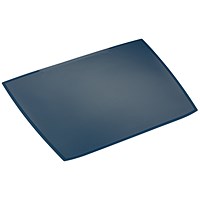 Durable Artwork Desk Mat with Overlay, 590x470mm, Blue