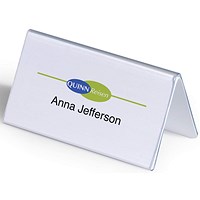 Durable Table Place Name Holder, 52x100mm, Pack of 25