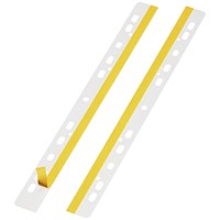 Durable Filelfix Self-Adhesive Universal Punching Filing Strip, A4, Pack of 50 Durable Filelfix Self-Adhesive Universal Punching Filing Strip, A4, Pack of 50