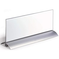 Durable Presenter De Luxe Table Place Name Holder, 105x297mm, Clear