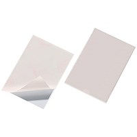 Durable Pocketfix Self-Adhesive Clear Label Sleeve Pockets, A6, Pack of 25 Durable Pocketfix Self-Adhesive Clear Label Sleeve Pockets, A6, Pack of 25