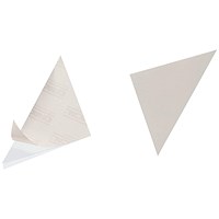 Durable Corner Fix Self-Adhesive Triangle Corner Pockets, 125 x 125mm, Pack of 100 Durable Corner Fix Self-Adhesive Triangle Corner Pockets, 125 x 125mm, Pack of 100