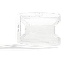 Durable reXycle 1 Card Security Pass ID Badge Holders, 54x85mm, Clear, Pack of 10