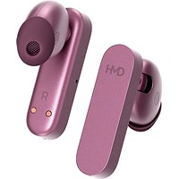 HMD Amped Buds Bluetooth Pink Earbuds with Charging Case