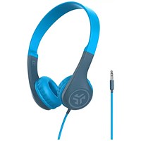 JLab Audio JBuddies Pop Wired 3.5mm Connector Blue Headphones