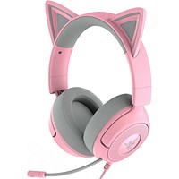 Razer Kraken Kitty V3 X Wired 3.5mm Quartz Pink Gaming Headset Razer Kraken Kitty V3 X Wired 3.5mm Quartz Pink Gaming Headset