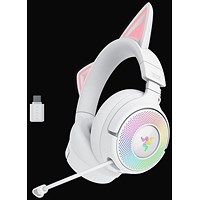 Razer Kraken Kitty V3 Pro Wireless White Gaming Headset Razer Kraken Kitty V3 Pro Wireless White Gaming Headset