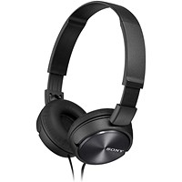 Sony MDR-ZX310 3.5mm Connector Wired Foldable Black Headphones