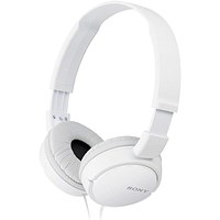 Sony MDR-ZX110 Wired 3.5mm Connector White Headphones Sony MDR-ZX110 Wired 3.5mm Connector White Headphones