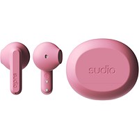 Sudio A3 True Wireless Pink Earbuds with Charging Case