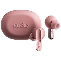Sudio N3 Pro True Wireless Pink Earbuds with Charging Case