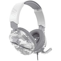 Turtle Beach Recon 70 Arctic Camo Wired Gaming Headset, White and Grey Turtle Beach Recon 70 Arctic Camo Wired Gaming Headset, White and Grey