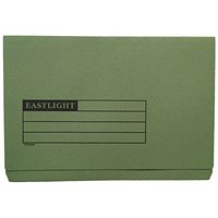 ValueX Document Wallet Full Flap Foolscap 270gsm Green (Pack 50) 45414DENT