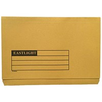 ValueX Document Wallet Full Flap Foolscap 270gsm Yellow (Pack 50) 45419DENT