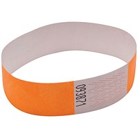 Announce Wrist Band 19mm Orange (Pack of 1000) AA01836