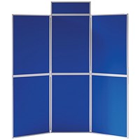 Announce 7 Panel Exhibition Board, 2000x1800mm, Blue