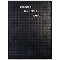 Announce Peg Letter Board, 463x615mm, Black