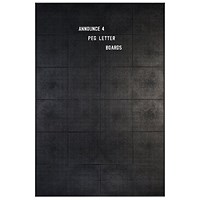 Announce Peg Letter Board, 920x615mm, Black Announce Peg Letter Board, 920x615mm, Black