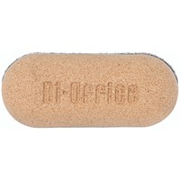 Bi-Office Earth Magnetic Eraser, Recycled Cork, 120x50x30mm, 3 Refills Included
