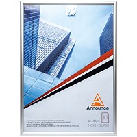Announce Snap Frame, A1, Silver