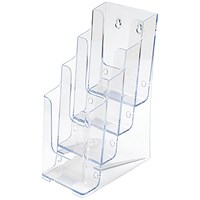 Announce by 5 Star 4 Tier Literature Holder 1/3 A4/DL Portrait