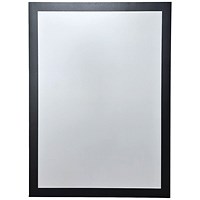 Announce Magnetic Stripes Solo Frame, A4, Black, Pack of 2