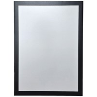 Announce Magnetic Stripes Solo Frame, A4, Black, Pack of 5