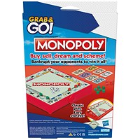 Hasbro Monopoly Grab and Go Portable Game