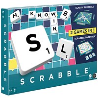 Mattel Scrabble Original Refresh 2 Games in 1