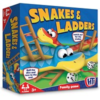 HTI Snakes and Ladders Traditional Family Board Game