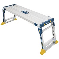 Werner Adjustable PRO Work Platform Lightweight Aluminium Blue 79023