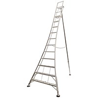 Werner Adjustable 11 Tread Tripod Ladder with High Handrail 92511