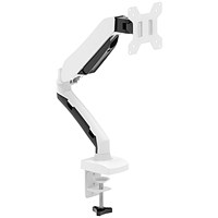 Single Quick Release Monitor Arm, White