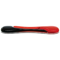 Kensington Duo Gel Wave Keyboard Wrist Rest, Black and Red