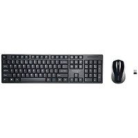 Kensington Pro Fit Keyboard and Mouse Set, Wireless, Black
