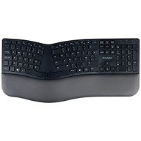 Kensington Pro Fit Ergo Wireless Keyboard, Bluetooth UK, Black