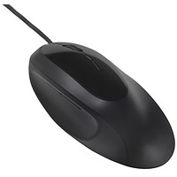Kensington Pro Fit Wired Ergonomic Mouse with Wrist Support, Black