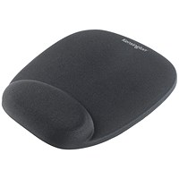 Kensington Foam Mouse Mat, With Wrist Rest, Black Kensington Foam Mouse Mat, With Wrist Rest, Black
