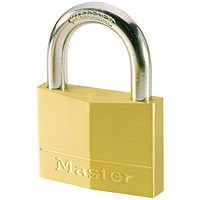 Master Lock Magnum Padlock 30mm Solid Brass with Keys