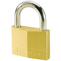 Master Lock Magnum Padlock 30mm Solid Brass with Keys 40043