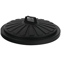 Addis Dustbin Lid Round 90 Litre Black 0766MOB