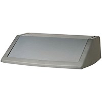 Addis 60 Litre Flip Top Bin Lid Metallic Grey